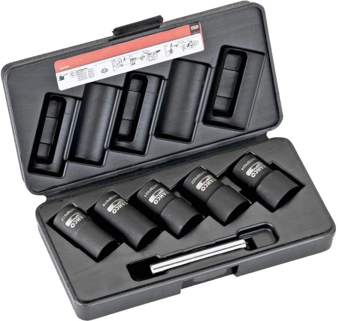 Bahco set Twist nasadnih ključeva za vulkanizere, prihvat 1/2" (BWTSP6)