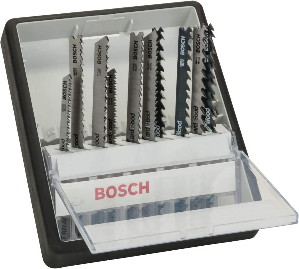 Bosch 10-delni Robust Line set listova ubodne testere Wood Expert T-prihvat T 101 AO; T 101 B; T 101 BR; T 101 AOF; T 101 BF; T 101 BRF; T 244 D; T 144 D; T 144 DF; T 144 DP - 2607010540
