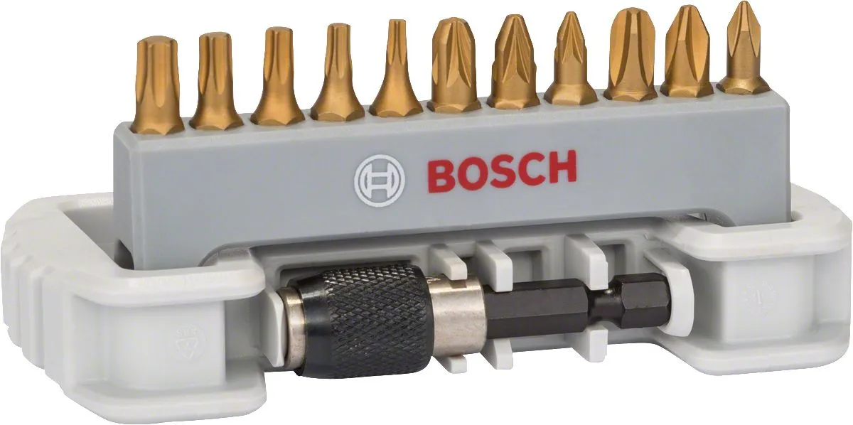 Bosch 11-delni set bitova odvrtača sa držačem bitova PH1; PH2; PH3; PZ1; PZ2; PZ3; T10; T15; T20; T25; T30; 25mm (2608522126)