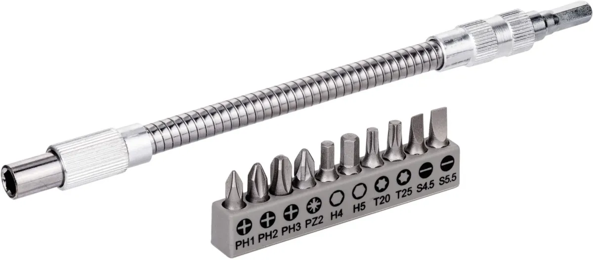 Bosch 11-delni set bitova sa metalnim fleksibilnim produžetkom -200mm (2608522376)