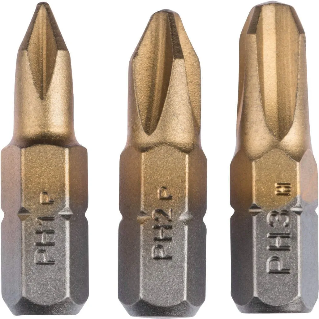 Bosch 3-delni set bitova odvrtača Titanium (PH) PH1; PH2; PH3; 25 mm - 2609255965