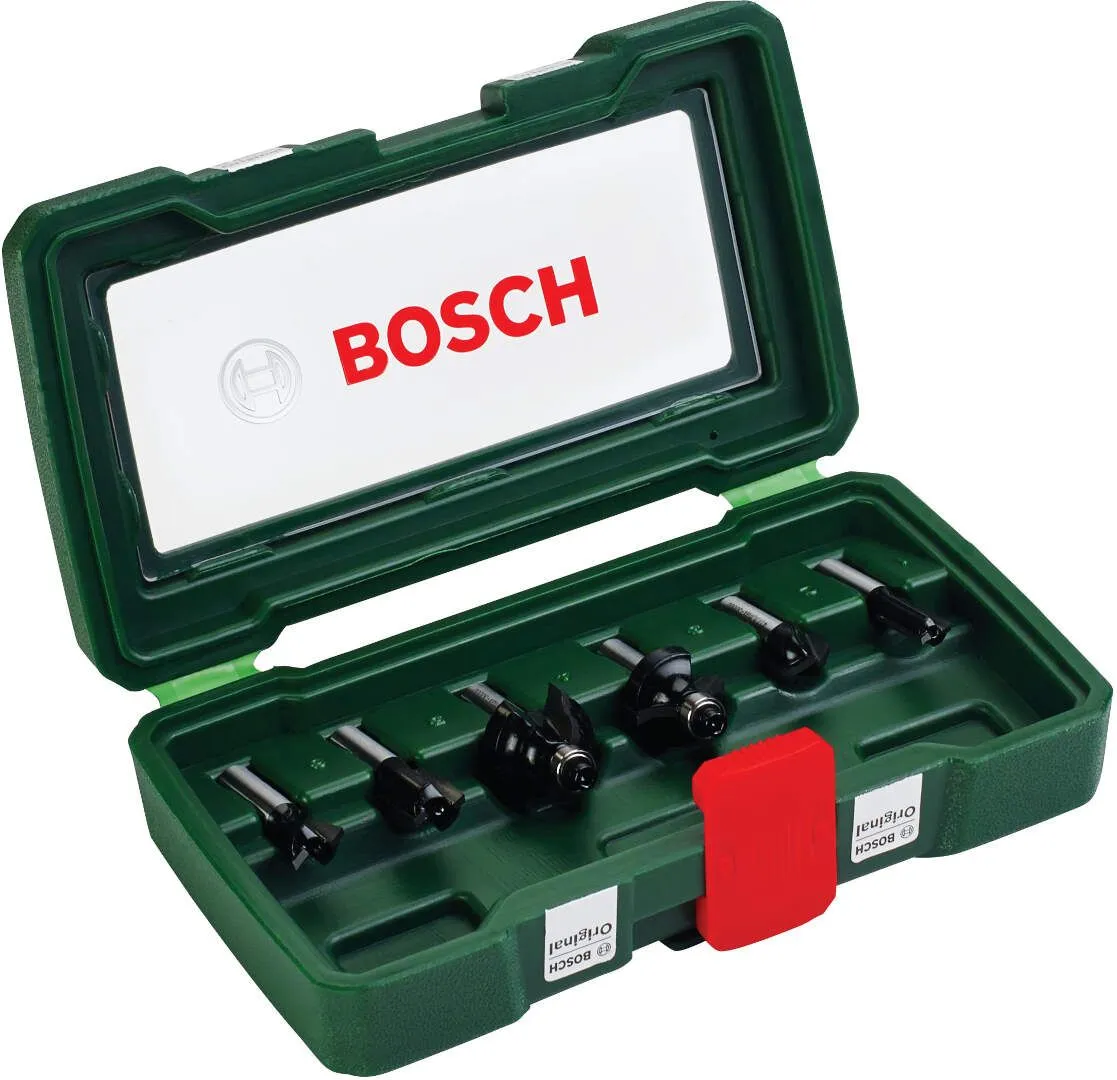 Bosch 6-delni set TC "vidija" glodala 8 mm prihvat (2607019463)