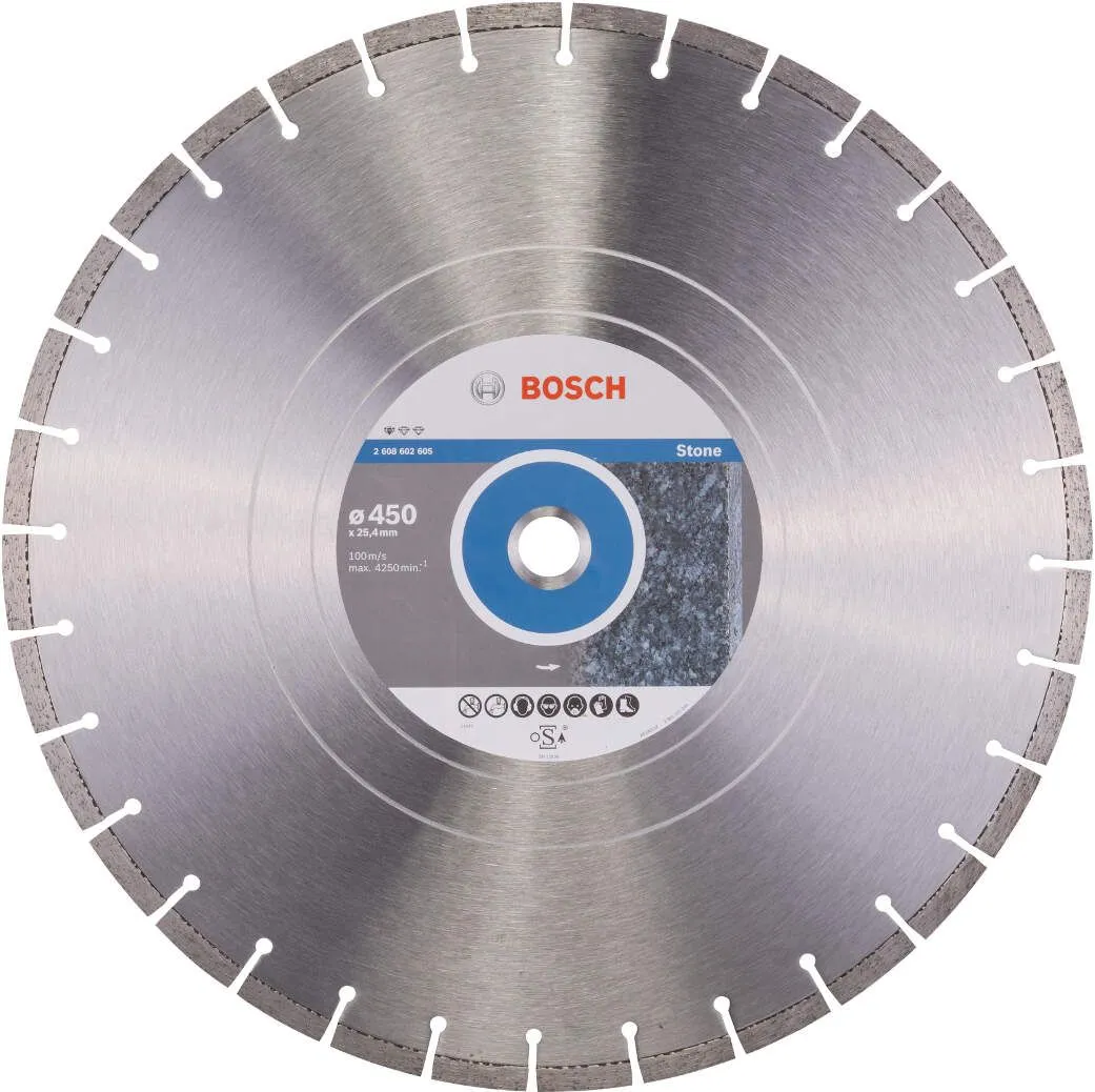 Bosch dijamantska rezna ploča Standard for Stone 450 x 25,40 x 3,6 x 10 mm - 2608602605