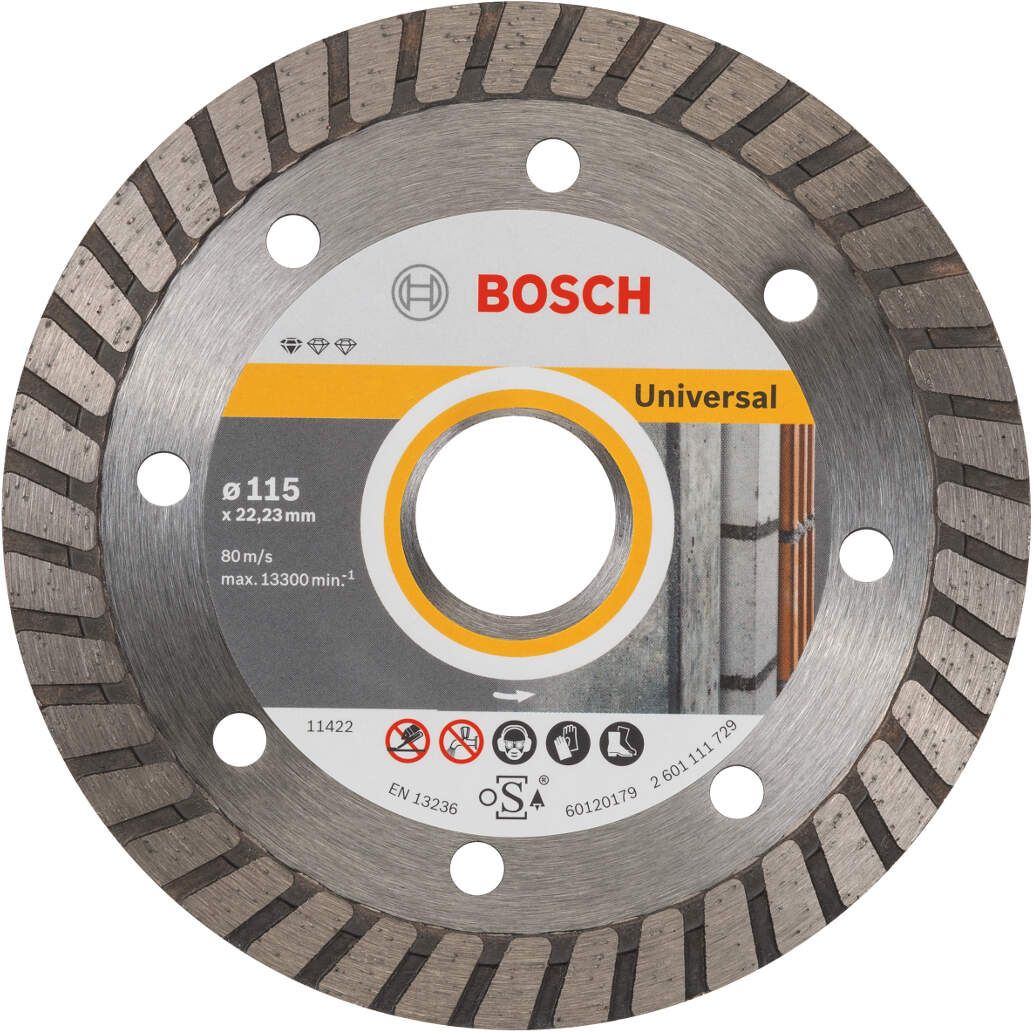 Bosch dijamantska rezna ploča Standard for Universal Turbo 115 x 22,23 x 2 x 10 mm pakovanje od 10 komada - 2608603249