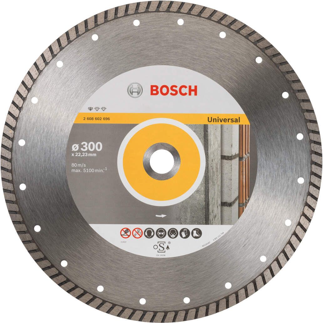 Bosch dijamantska rezna ploča Standard for Universal Turbo 300 x 22,23 x 3 x 10 mm pakovanje od 1 komada - 2608602696