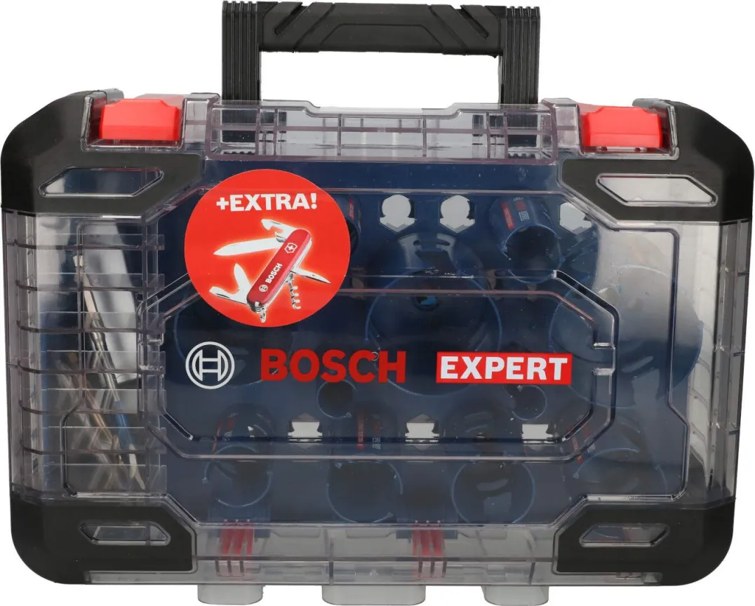 Bosch Expert 15-delni komplet Construction Material testera za otvore 20-76mm + gratis Victorinox nož (061599763Y)