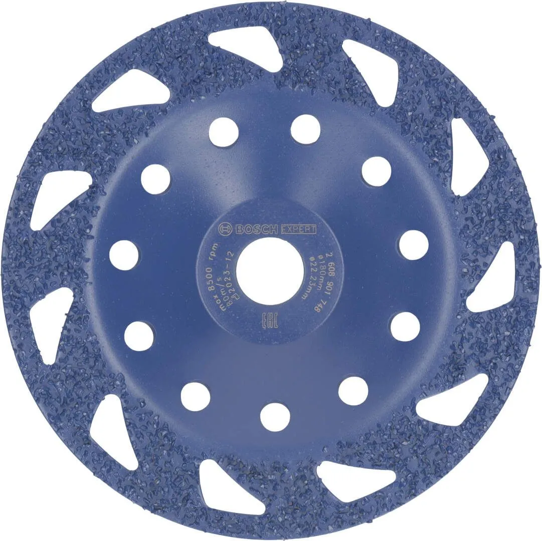 Bosch EXPERT Multi Material Carbide glava za brušenje, srednja, ravna, 180 mm, 22,23 mm (2608901748)