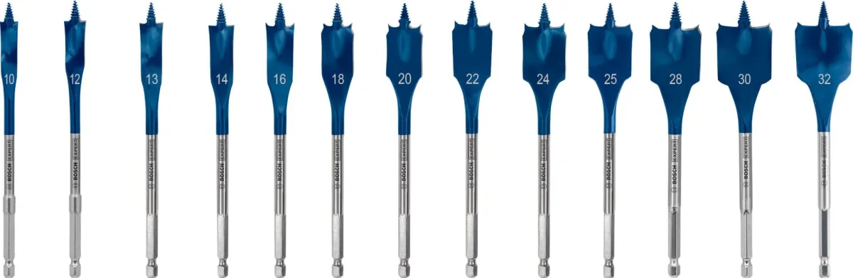 Bosch EXPERT Self Cut Speed 13-delni set pljosnatih burgija 10 / 12 / 13 / 14 / 16 / 18 / 20 / 22 / 24 / 25 / 28 / 30 / 32 x 152mm (2608900336)
