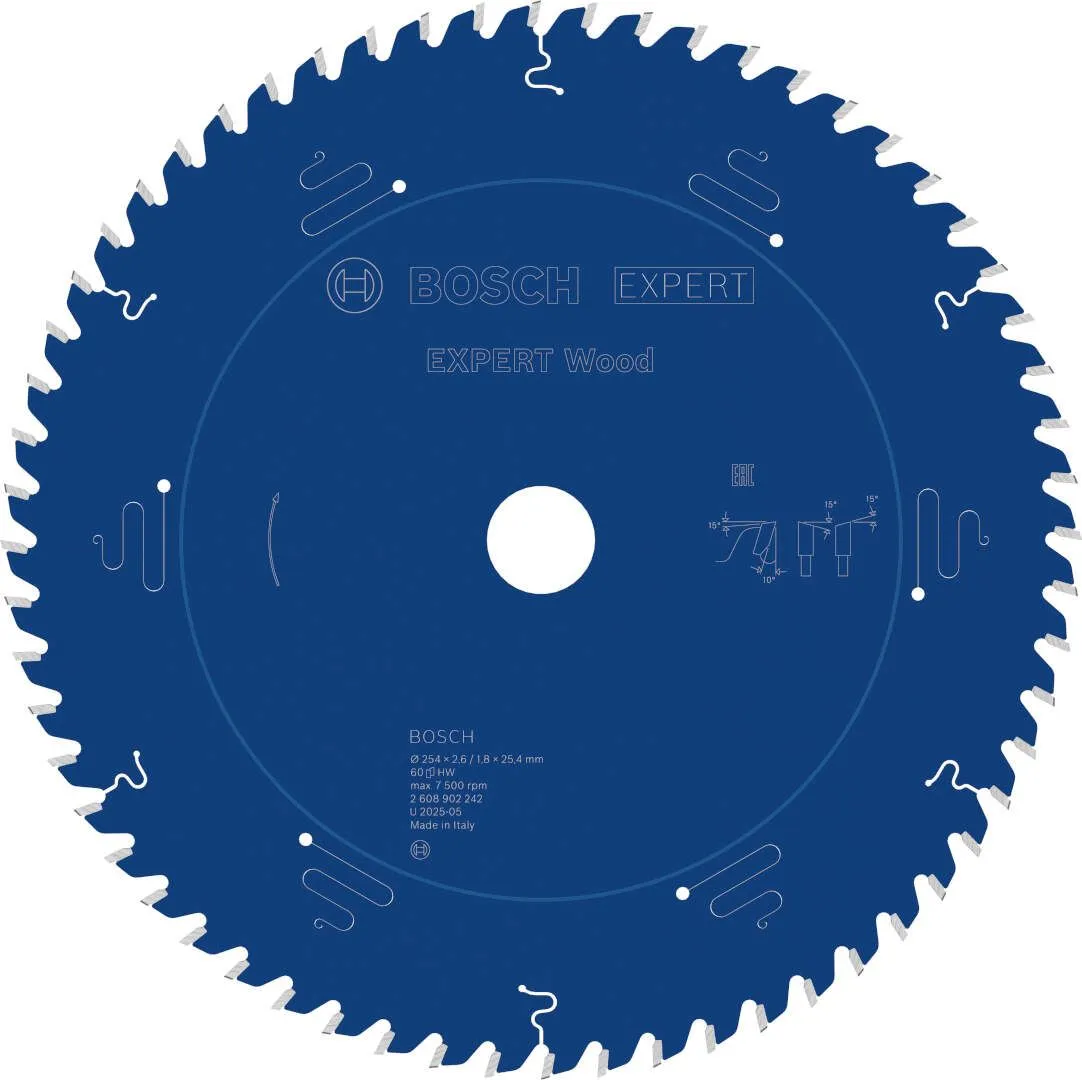 Bosch EXPERT Wood list kružne testere 254x26/18x254 mm T60 (2608902242)