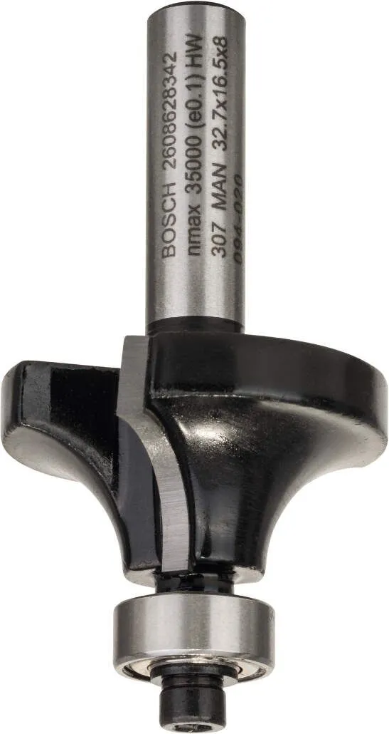 Bosch glodala za zaobljavanje 8 mm, R1 10 mm, L 16,5 mm, G 57 mm - 2608628342