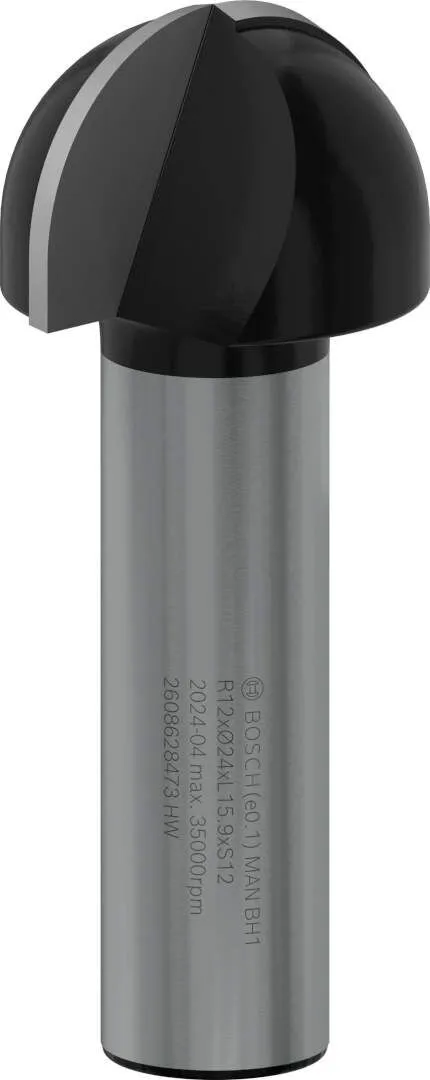 Bosch glodalo za poluokrugle kanale 12 mm, R1 12 mm, D 24 mm, L 15,9 mm, G 57 mm - 2608628473