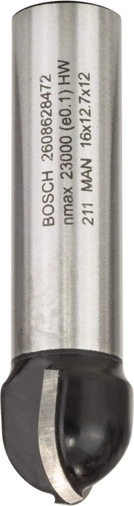 Bosch glodalo za poluokrugle kanale 12 mm, R1 8 mm, D 16 mm, L 12,7 mm, G 54 mm - 2608628472
