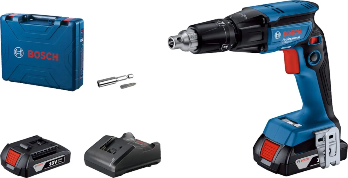 Bosch GTB 185-Li akumulatorski odvrtač za suvu gradnju; 2x2,0 Ah u plastičnom koferu (06019K7020)