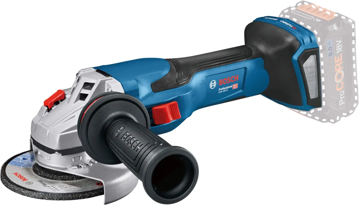 Bosch GWS 18V-15 P ugaona brusilica 125mm sa zaštitnim prekidačem Solo; bez baterije i punjača (06019H6A00)