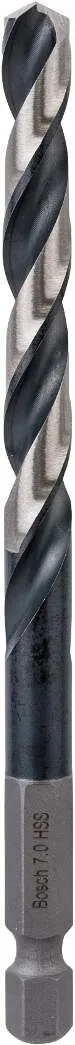 Bosch HSS spiralna burgija sa šestostranim prihvatom 7,0mm 7 x 69 x 109 mm pakovanje od 1 komada - 2608577060
