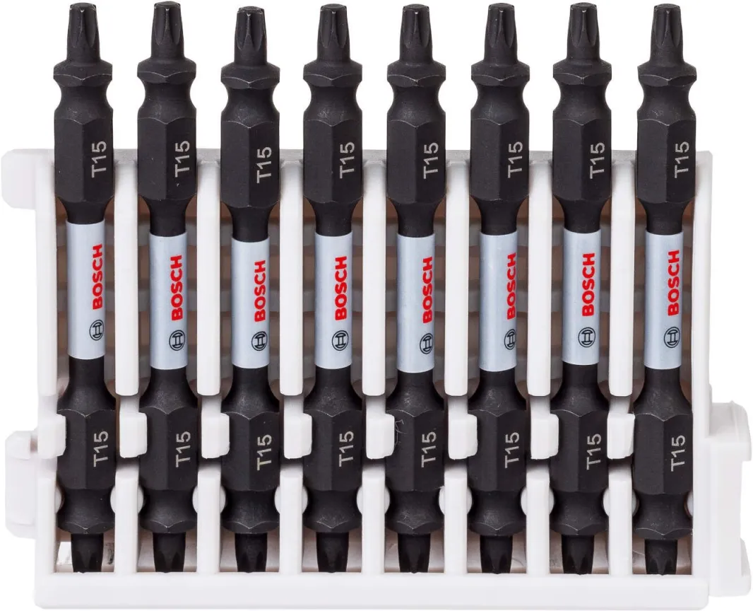 Bosch Impact Control 8-delni set dvostranih kovanih bitova T15 dužine 65mm (2608522342)