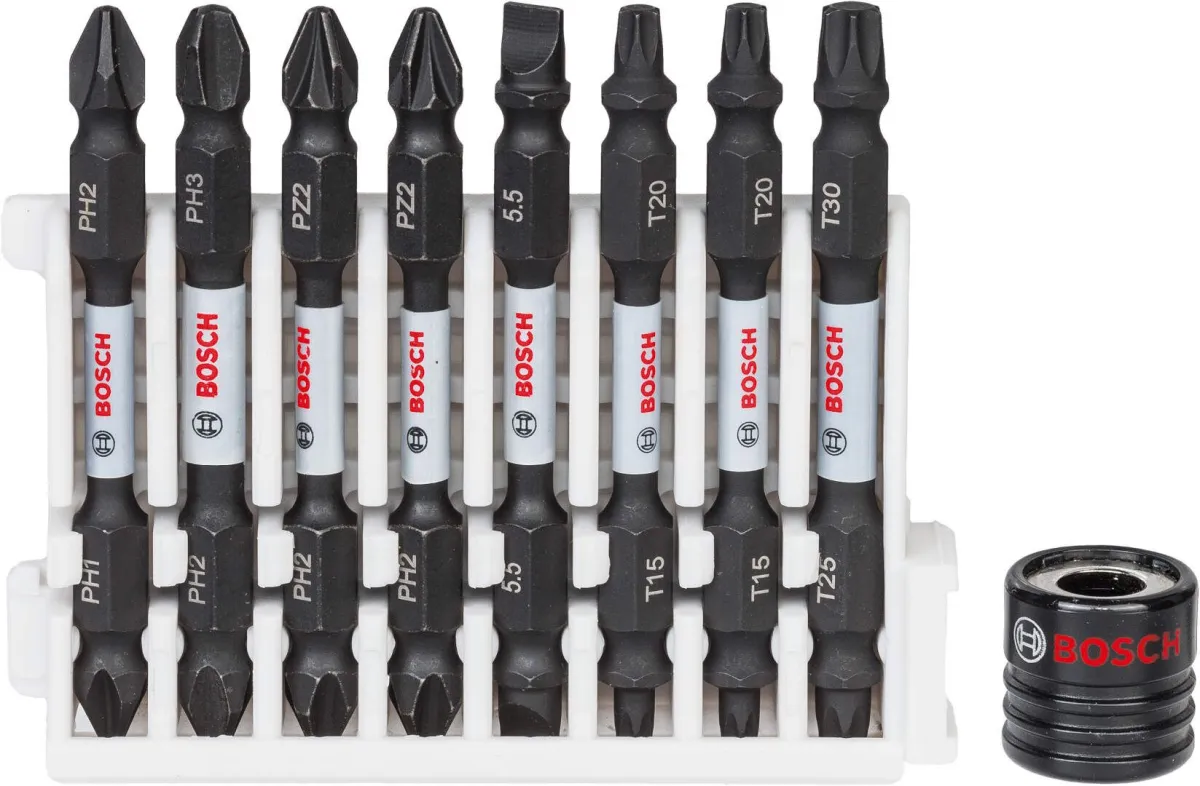 Bosch Impact Control 9-delni set dvostranih kovanih bitova dužine 65mm (2608522345)