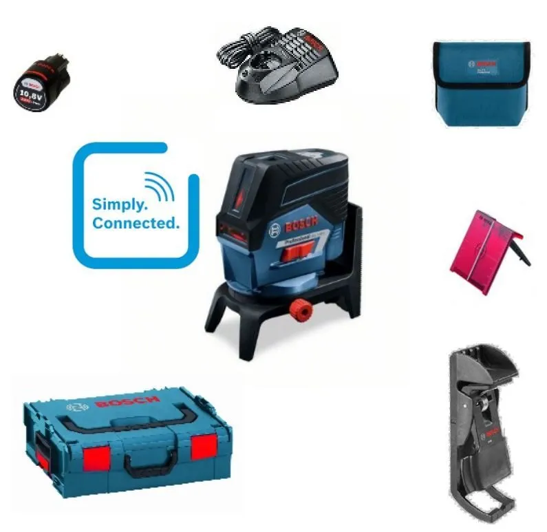 Bosch kombinovani laser GCL 2-50 C + RM 2 + 1x12V baterija i punjač u L-Boxx 136 koferu (0601066G03)