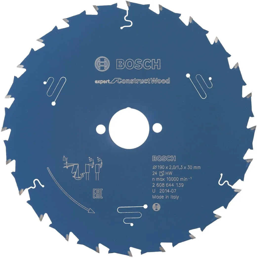 Bosch list kružne testere Expert for Construct Wood 190 x 30 x 2,0 mm, 24 - 2608644139