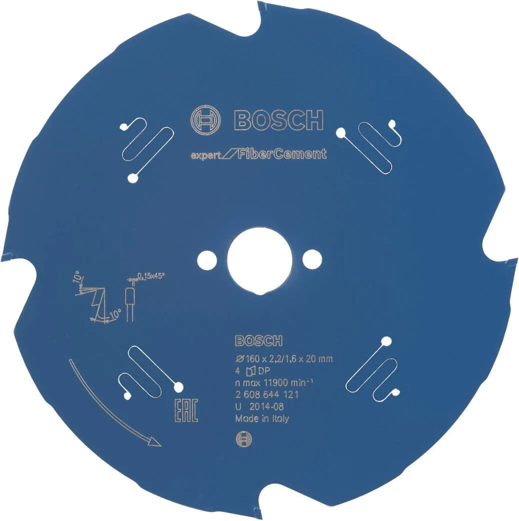 Bosch list kružne testere Expert for Fiber Cement 160 x 20 x 2,2 mm, 4T - 2608644121