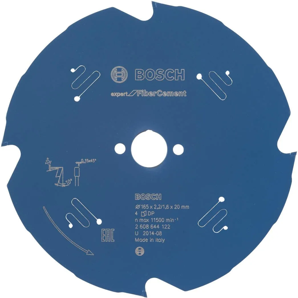 Bosch list kružne testere Expert for Fiber Cement 165 x 20 x 2,2 mm, 4T - 2608644122