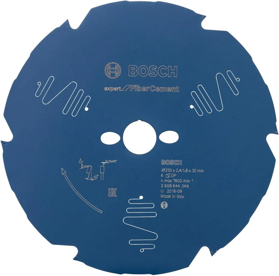 Bosch list kružne testere Expert for Fiber Cement B 250 x 30 x 2,4 - 6T (2608644349)