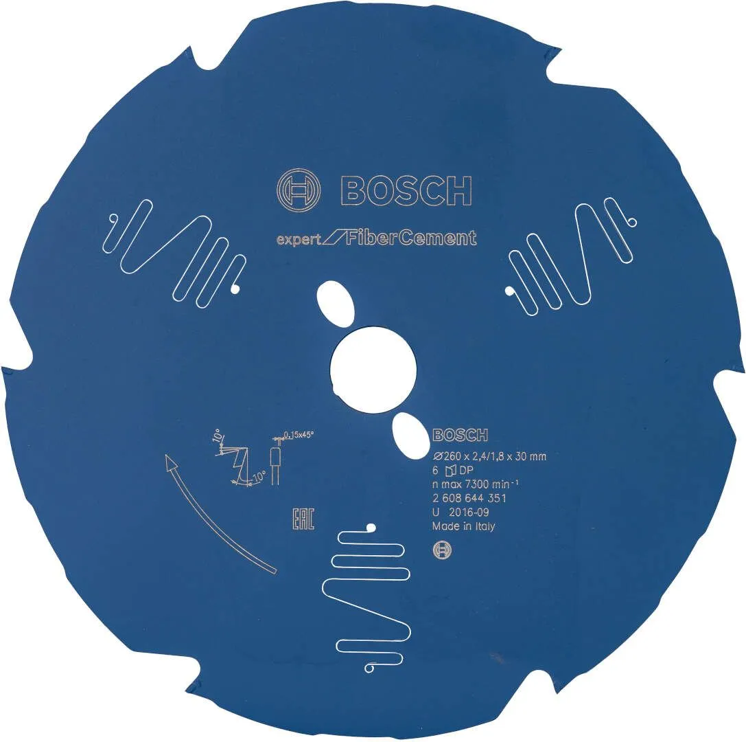 Bosch list kružne testere Expert for Fiber Cement B 260x30x2,4-6 (2608644351)