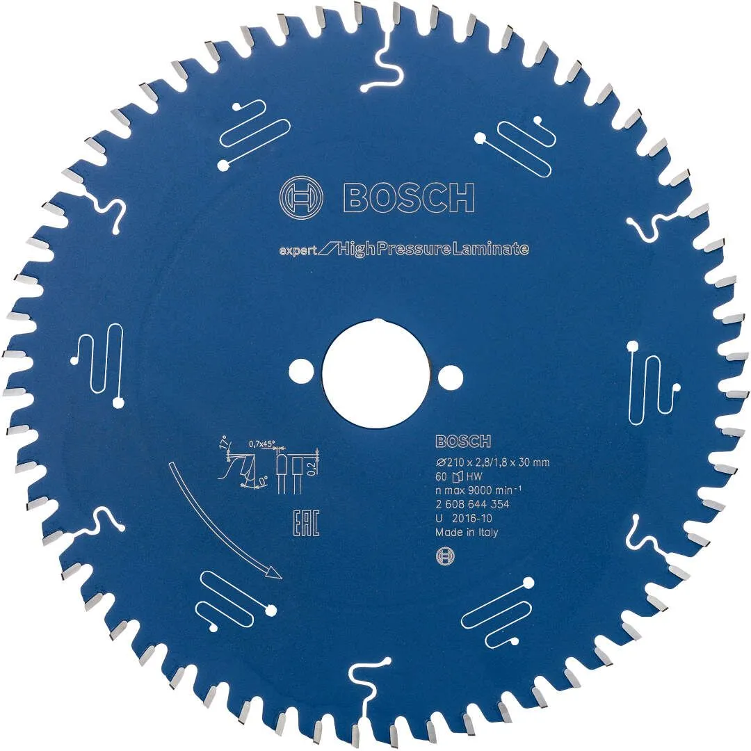 Bosch list kružne testere Expert for High Pressure Laminate 210 x 2,8 x 30 mm, 60 - 2608644354