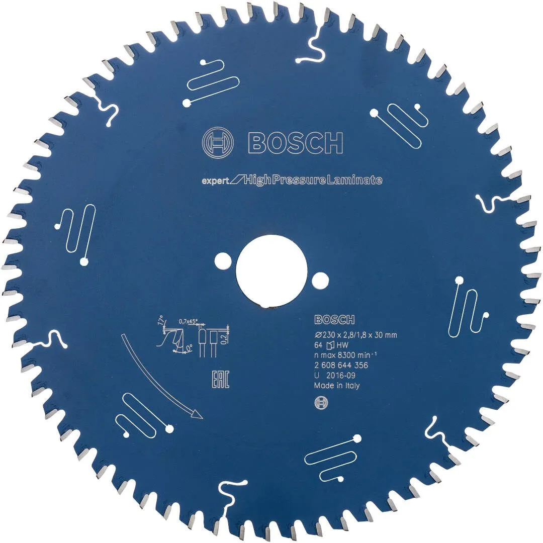 Bosch list kružne testere Expert for High Pressure Laminate 230 x 2,8 x 30 mm, 64 - 2608644356