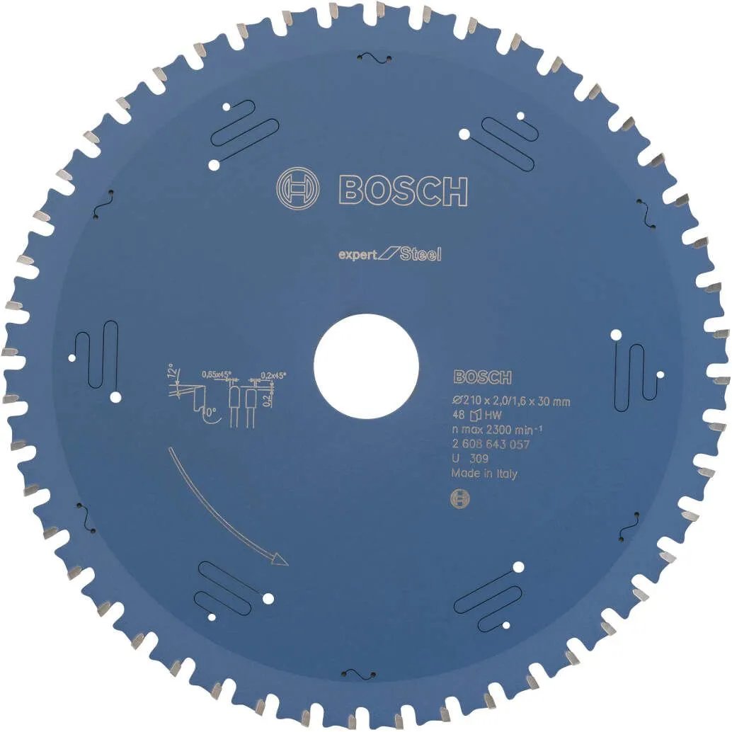 Bosch list kružne testere Expert for Steel 210 x 30 x 2,0 mm, 48T (2608643057)