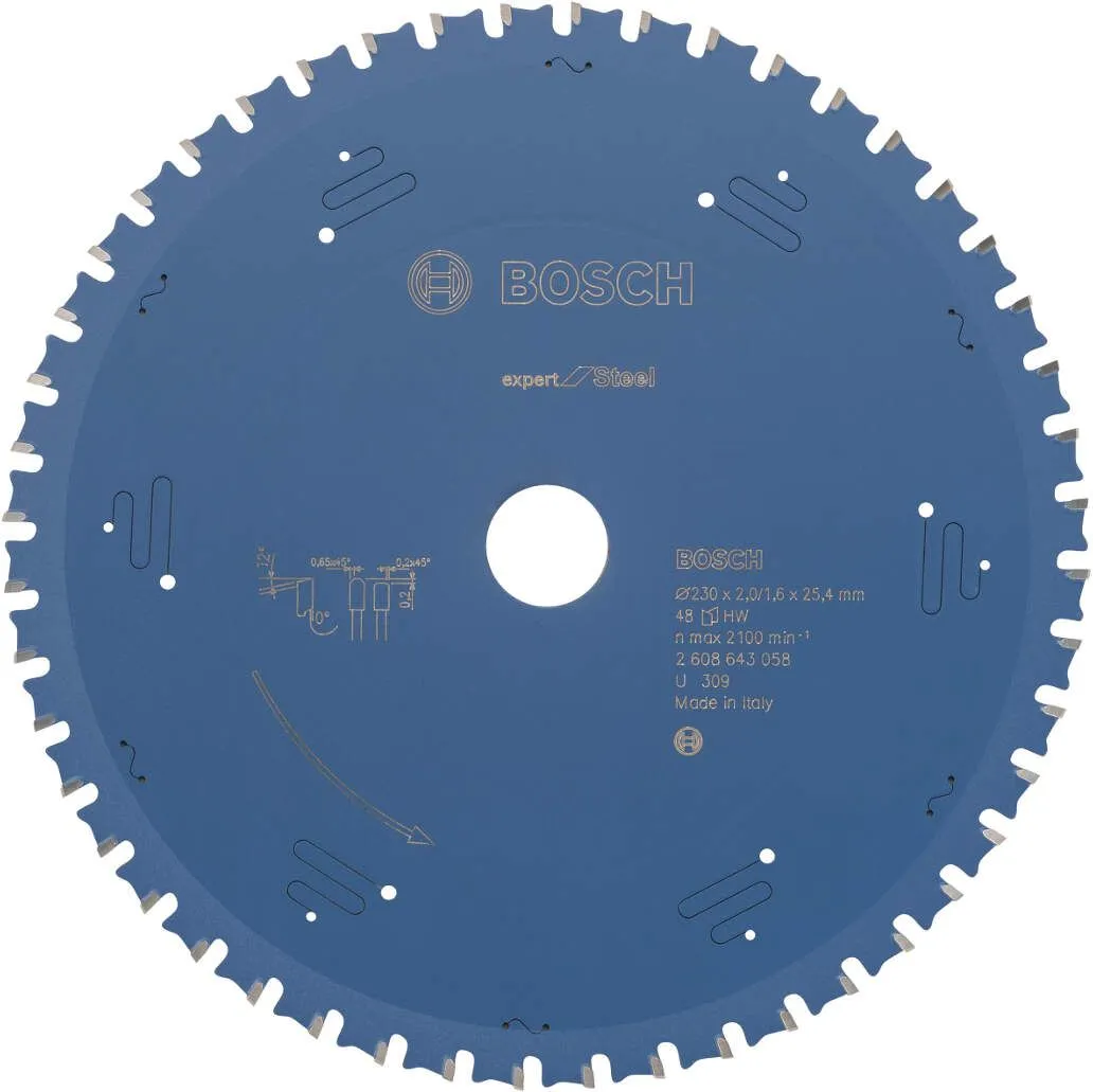 Bosch list kružne testere Expert for Steel 230 x 25,4 x 2,0 mm, 48 (2608643058)