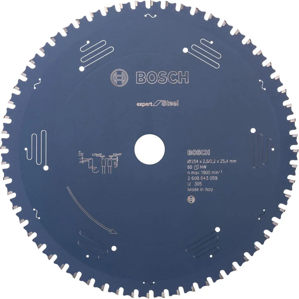 Bosch list kružne testere Expert for Steel 254 x 25,4 x 2,6 mm, 60 (2608643059)