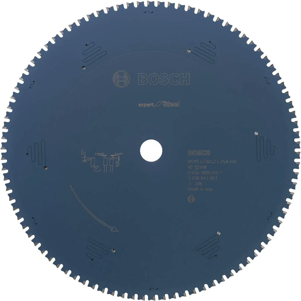 Bosch list kružne testere Expert for Steel 355 x 25,4 x 2,6 mm, 90 (2608643063)