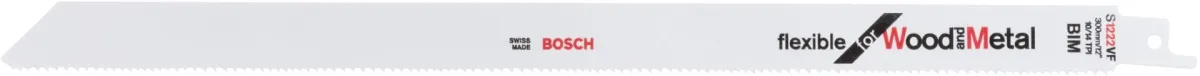 Bosch list univerzalne testere S 1222 VF Flexible for Wood and Metal - pakovanje 2 komada - 2608656043