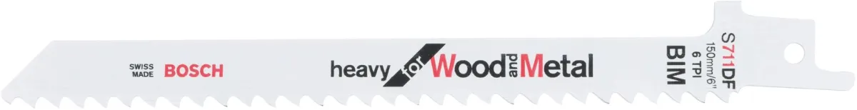 Bosch list univerzalne testere S 711 DF Heavy for Wood and Metal - pakovanje 5 komada - 2608656260