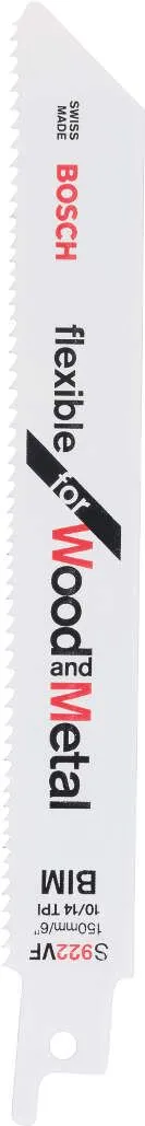 Bosch list univerzalne testere S 922 VF Flexible for Wood and Metal - pakovanje od 5 komada (2608656017)