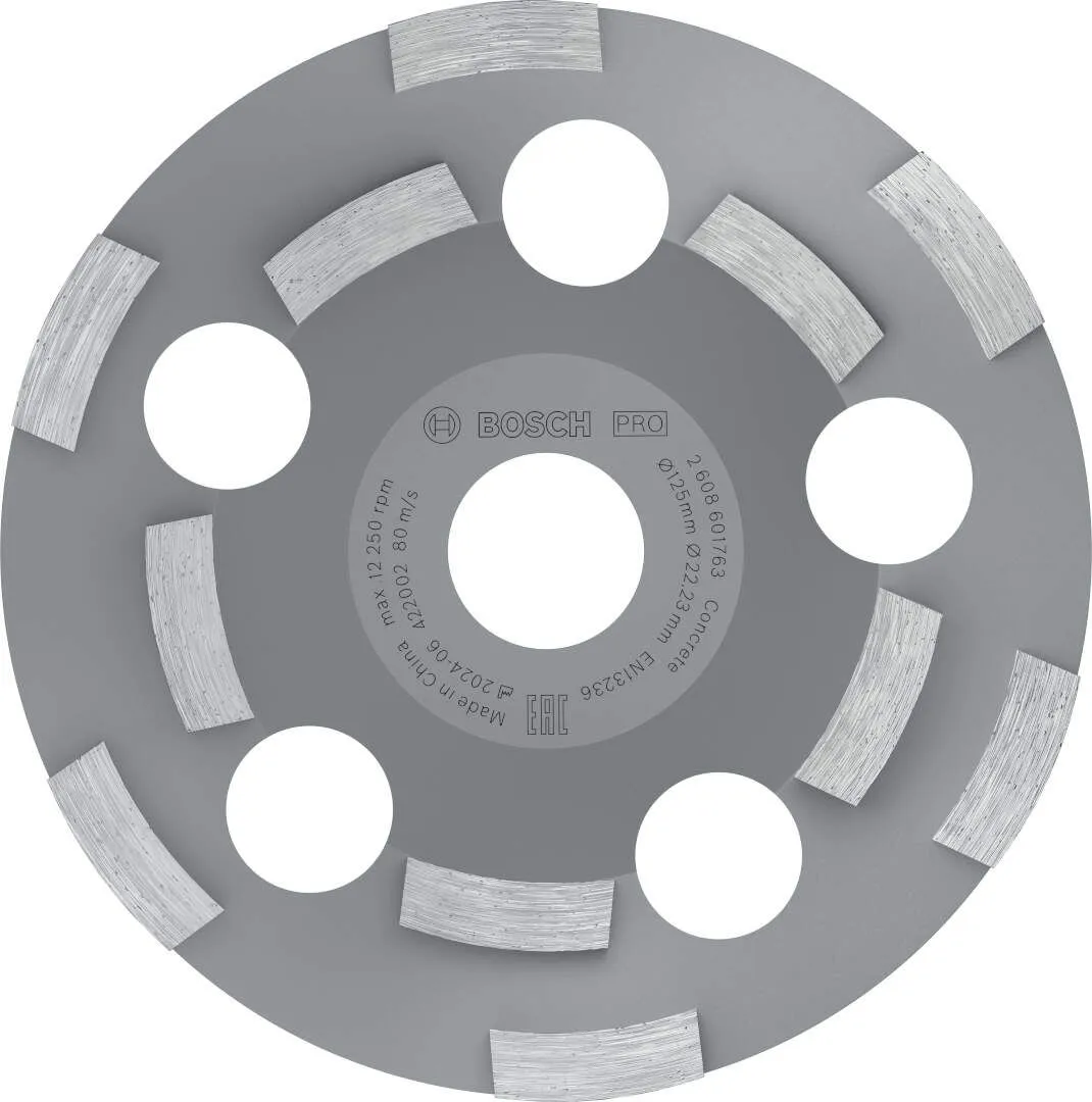 Bosch PRO Abrasive dijamantska lončasta ploča 125 mm Long Life segmenti 4.5 mm (2608602553)