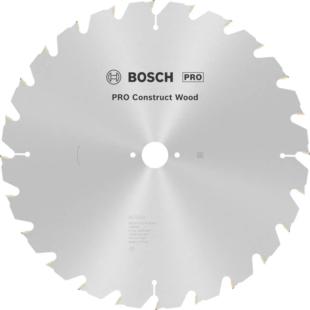 Bosch PRO Construct Wood list kružne testere 350x3.5x30 mm 24z HB max 4.500 o/min (2608640692)