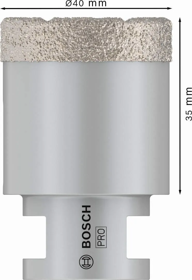 Bosch PRO dijamantska kruna za suvo bušenje keramike 40x35x22.23 mm M14 navoj (2608587123)
