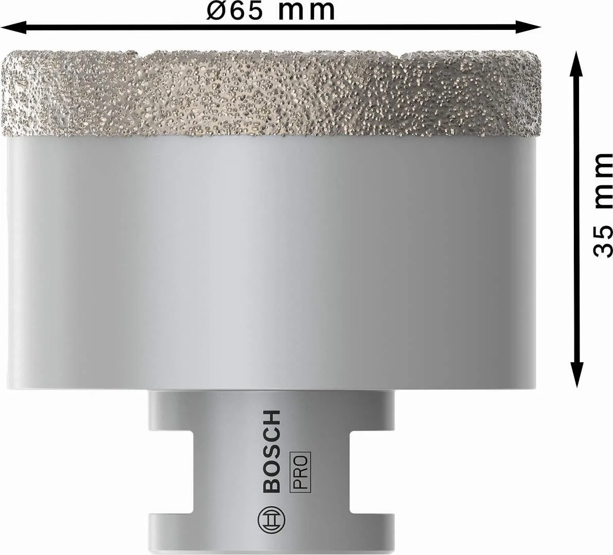 Bosch PRO dijamantska kruna za suvo bušenje keramike 65x35x22.23 mm M14 navoj (2608587129)