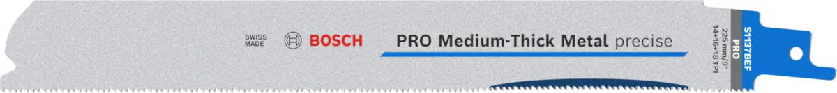 Bosch PRO Medium-Thick Metal precise S1137BEF list testere, 1,1x25x225 mm (26086589951K)