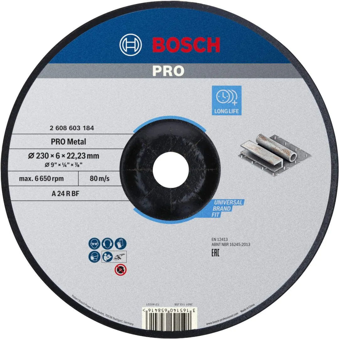 Bosch PRO Metal brusna ploča 230x6 mm A 24 P BF (2608603184)