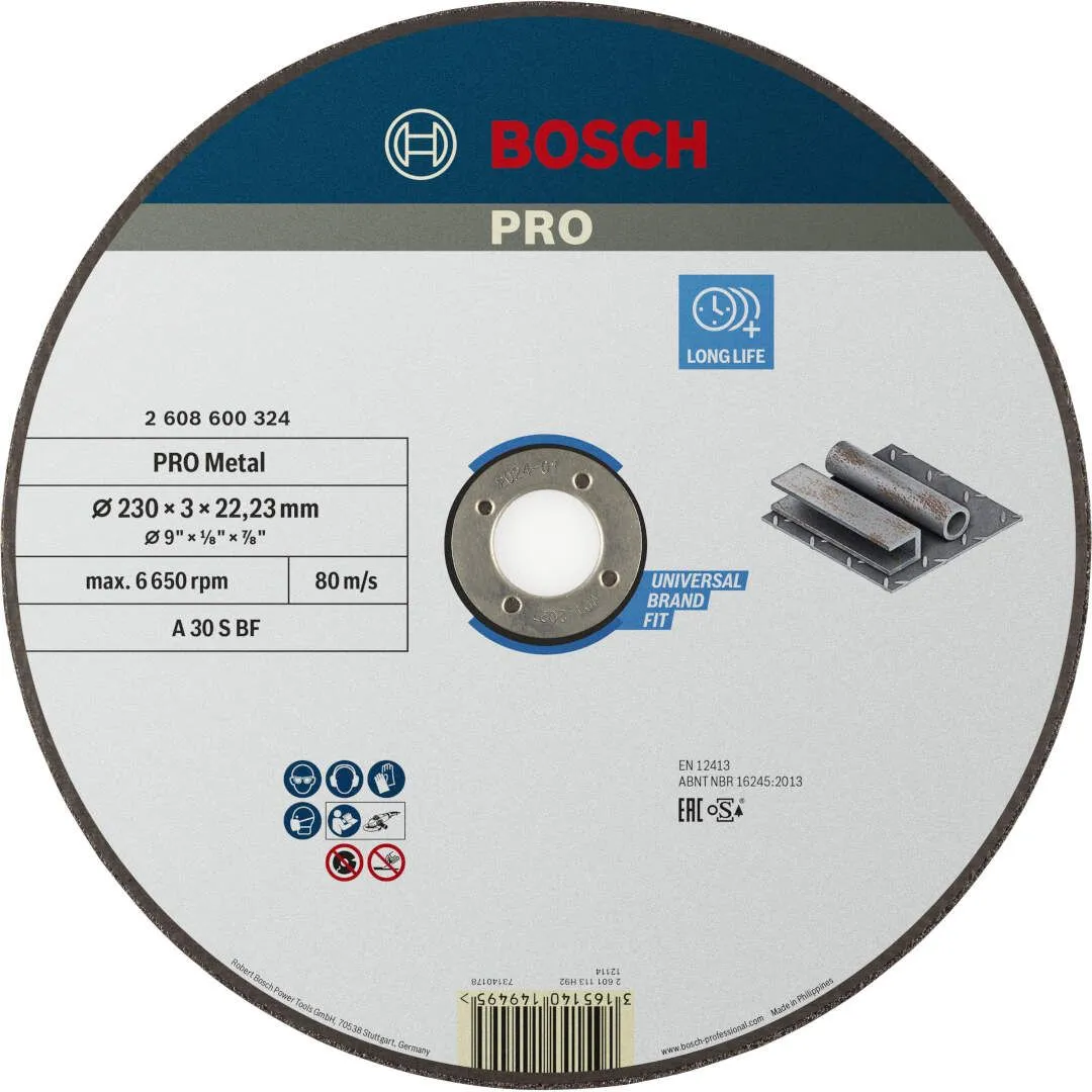 Bosch PRO Metal rezna ploča 230x3 mm A 30 S BF oSa ravna (2608600324)