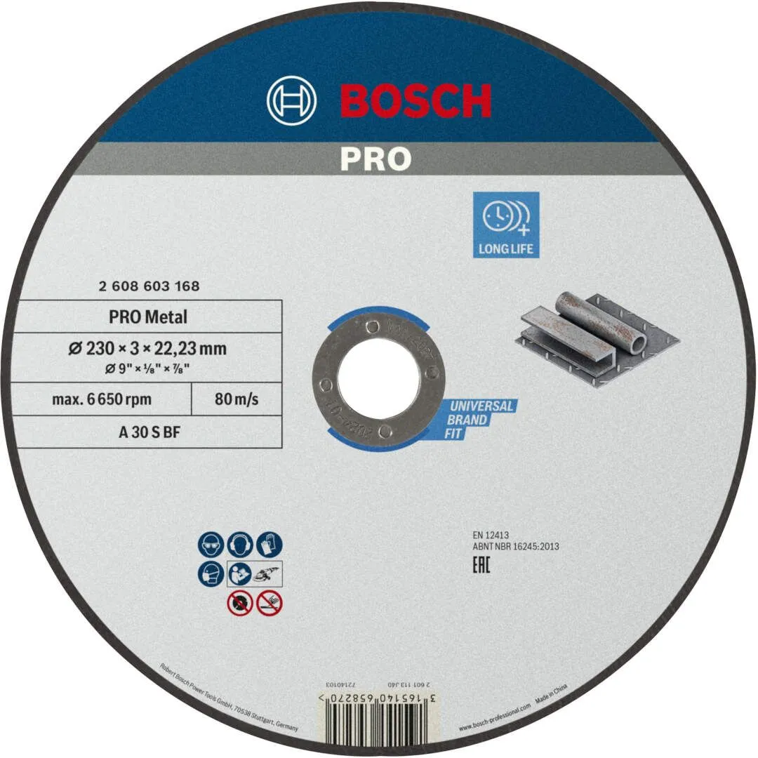 Bosch PRO Metal rezna ploča 230x3x22.23 mm A 30 S BF ravna (2608603168)
