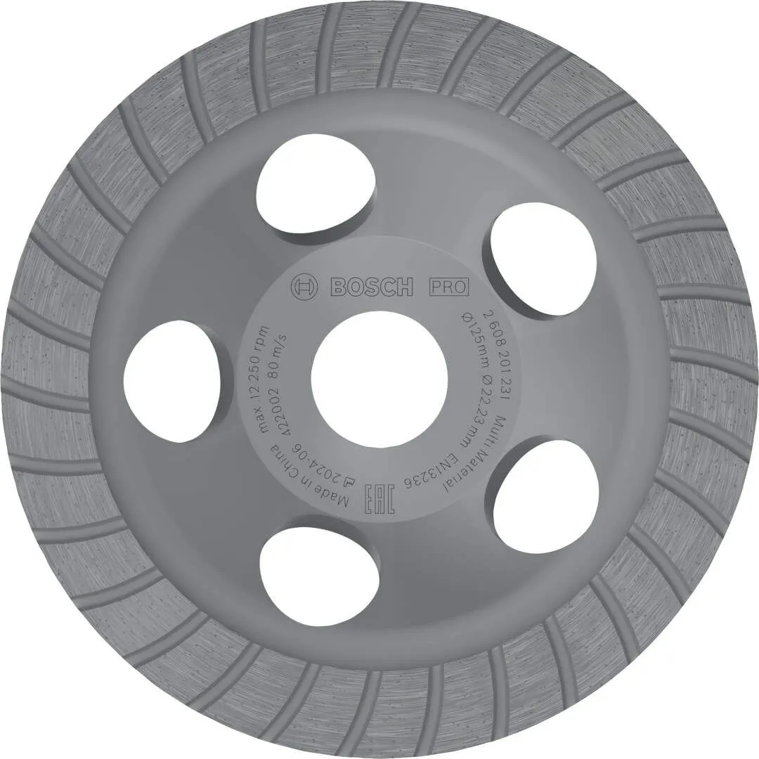 Bosch PRO Multi Material dijamantska lončasta ploča 5x125x22.23 mm (2608201231)