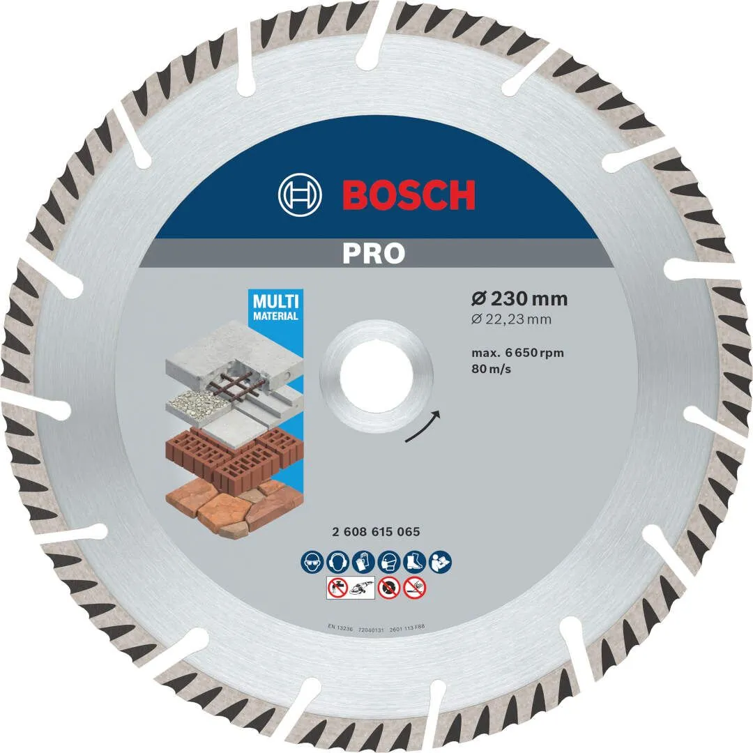 Bosch PRO Multi Material dijamantska rezna ploča 230x2.6 mm segmenti 10 mm (2608615065)