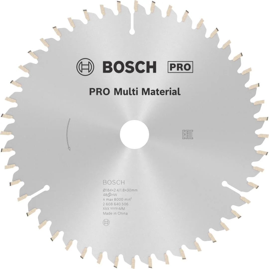 Bosch PRO Multi Material list kružne testere 184x2.4x30 mm 48z HLTCG max 8.000 o/min (2608640506)