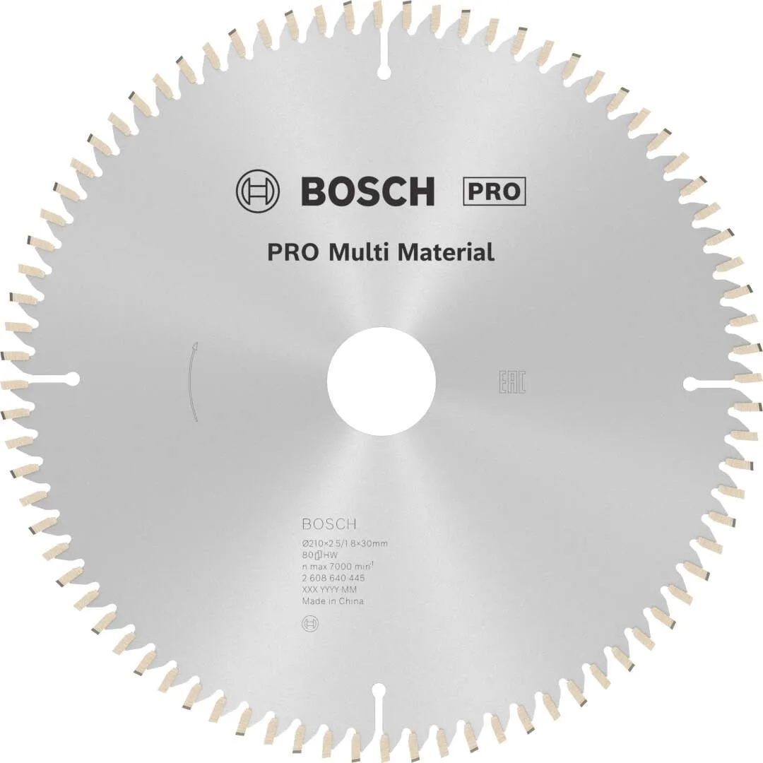 Bosch PRO Multi Material list kružne testere 210x2.5x30 mm 80z HLTCG max 7.000 o/min (2608640445)