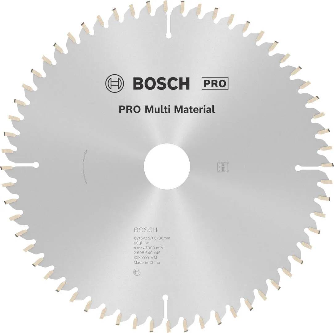 Bosch PRO Multi Material list kružne testere 216x2.5x30 mm 60z HLTCG max 7.000 o/min (2608640446)