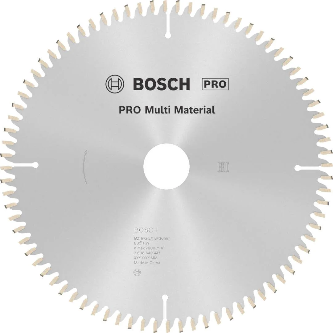 Bosch PRO Multi Material list kružne testere 216x2.5x30 mm 80z HLTCG max 7.000 o/min (2608640447)